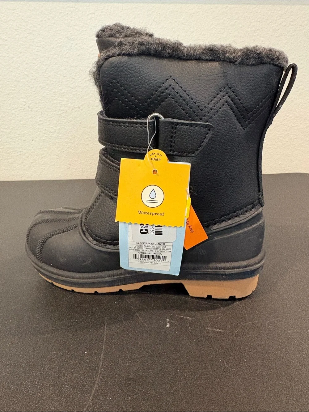 Cat & Jack Toddler Denver Waterproof Winter Snow Boots - Black Multiple Sizes